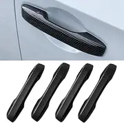 No Adhesive Car Door Handle Cover Protector Compatible for Honda Civic 2022 2023 2024 2025, Accord 2023 2024 2025, CR-V 2023 2024 2025, Acura Integra 2023 2024 2025 Accessories(2. Carbon Fiber Grain)