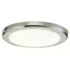NEW Kichler 44246LED30 Zeo 10"W Edge Lit LED Flush Mount Drum Ceiling Nickel