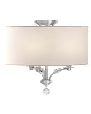 Crystorama 3-Light Mirage Semi Flush Mount