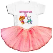 Skye & Everest Birthday Party 2nd Tutu Outfit Personalized Name option