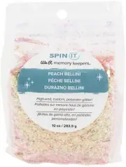 We R Memory Keepers Spin It Glitter Mix 10oz-Peach Bellini