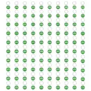 1-100 Number Tags 100Pcs Round ID Metal Numbered Key Tag Aluminum Marking Green