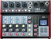 E-Lektron SE-6 Live Audio Mixer 6 Channel Mixer incl. USB Bluetooth Soundcard Phantom Power