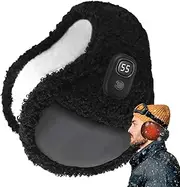 [Generic] Running Ear Muffs For Winter Men | Fleece Lining 3 Temp Modes Back-Worn Heated Earmuffs | Auto Power Off Thermal Ear Protection