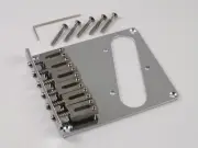 CHROME Telecaster BRIDGE 6 Individual High Mass STAINLESS STEEL BRIDGE SADDLES
