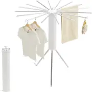 Tendedero de pie para Ropa Plegable Portatil para interior Colgador Ajustable