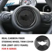Real Carbon Fiber Steering Wheel Cover For Mini Cooper R55 R56 R57 R58 R60 R61