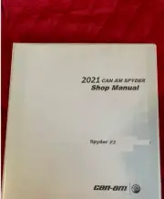 2021 Can-Am Spyder F3 F3-T F3-S F3 Limited motorcycle service manual book
