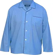 [LYNX] Men's Summerweight Poly Cotton Long Sleeve Pyjama Set