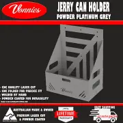 Premium 20L Jerry can holder Plat Grey- water or fuel storage. Australian made