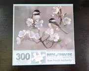 300 Piece R.Cobane: Art Puzzle Cherry Blossom Chickadees" Large Format 18"x24"