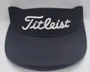 NEW TITLEIST TH23WSV-10 SUNDROP BLACK/WHITE ADJUSTABLE SUN VISOR HAT ADULT OSFM