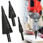 3PCS HSS Step Drill Bit Set Large Cone Titanium Set Hole Cutter Widespread Use