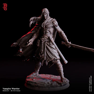 Vampire Warrior by Flesh of Gods | D&D | DnD | Print on Demand