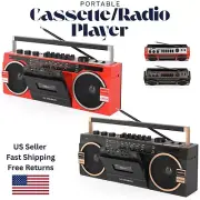 Retro Cassette Radio Player MP3 & Recorder AM/FM/SW Portable Bluetooth Speaker