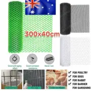 Plastic Chicken Wire Fence Mesh Hexagonal Fencing Wire for Gardening 300*40cm AU