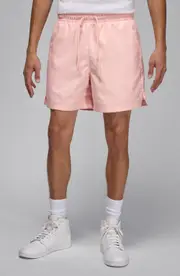 Jordan Essential Poolside Drawstring Shorts in Legend Pink/White at Nordstrom, Size Small