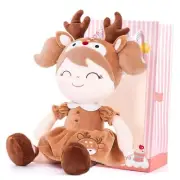 Plush Baby Doll Plush Toys Girl Toys Baby Girl Gift Spring A037 Brown Deer