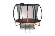 Mazam 10FT Kids Tramplines Safety Net Basketball Set w/ Ladder