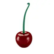 Creative Cherry Toilet Brush Set Plastic Wine Red Head Toilet Brushes & Holders