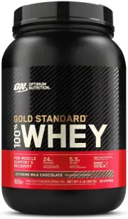 Optimum Nutrition Gold Standard 100% Whey Protein Powder, Extreme Milk Chocolate