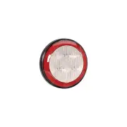 2 x Narva 9-33V LED Rear Stop Lamps Red with Red LED Tail Ring w/Black Base