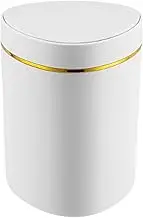 Generic Small Desktop Trash Dispenser with The Noise Dispenser with A Press Lid Modern Modern Desktop Garbage for, White, as described