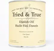 Danish Oil Quart - Pure Polymerized Linseed Oil Finish Furniture Rustic Pieces