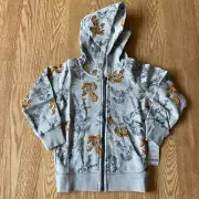 Carters Transformer Robot Print Zip Up Sweatshirt Gray Size 5