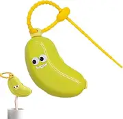 Toothbrush Covers – Banana Travel Brush Case | Portable Toothbrush Holder for Family | Dustproof Storage for Kids and Adults | Fun Brush Protector for Bathroom Use, Youth Travel Organizer