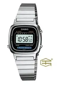 在飛比找Yahoo!奇摩拍賣優惠-【天龜】CASIO 復古潮流 淑女電子錶  黑  LA670