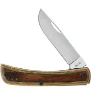 CASE XX KNIVES CROSSROADS SMOOTH BROWN/GREEN WOOD XR SOD BUSTER JR XR7137 S35VN