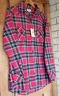 NWT Matchstick Argus Plaid, Cotton Candy Red Green Multi Women's Size Medium