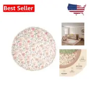 Chic Pink Floral Baby Play Mat - Versatile 40" x 40" Tummy Time Essential