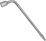 Semetall 19mm Car Spare Tire Lug Wrench,Slotted End Socket Repair Tool,Tire Replacement Tool (Silver)