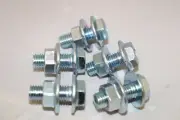 M12 X 30 FLANGED PURLIN BOLT ASSEMBLY GR4.6 Zinc Plate 50 PCS