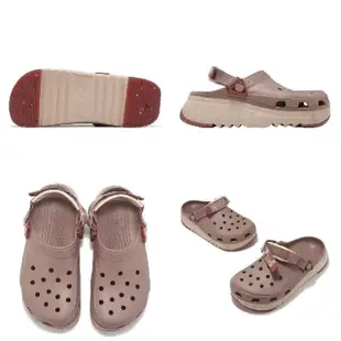 【Crocs】洞洞鞋 Hiker XcspMrbld Clog 男鞋 女鞋 拿鐵色 經典獵戶印花克駱格 卡駱馳(2096432Q9)