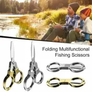 Fishing Pliers Scissors Line Cutter Stainless Steel Nipper Folding Cut Tool