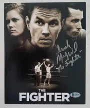 MICKY WARD WORLD CHAMPION THE FIGHTER 8x10 inch SIGNED PROMO BECKETT BAS COA