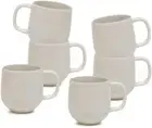 Salt&Pepper Hue Mugs 380Ml - Set of 6 - Stone - Coffee Mugs