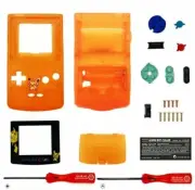 Housing Shell for Nintendo Game Boy Color GBC Replacement Clear Orange Pikachu