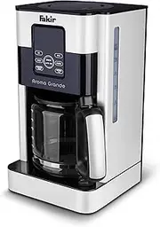 [Fakir] Aroma Grande 9231001 Coffee Machine, Filter Coffee Machine with Glass Jug, with Touch Display, Water Level Indicator, up to 12 Cups, White, 1000 Watt
