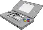 eXtremeRate SFC SNES Classic EU Style Replacement Full Housing Shell for Nintendo DS Lite, Custom Handheld Console Case Cover with Buttons, Screen Lens for Nintendo DS Lite NDSL - Console Without