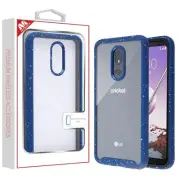 Mybat Splash Bumper Hybrid Case For LG Stylo 5 - Clear/Blue