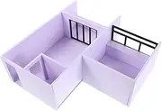 1 Set DIY Miniature Apartment Model Kit Scale Architectural Model Building Material for Accurate Apartment Visualization and Interactive Learning