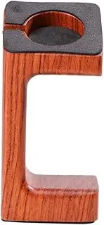 SEWACC Wooden Rosewood Smart Watch Charging Dock Station Holder Elegant Design for Home Office Decor Efficient Charging Mount for Watch