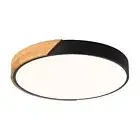 Modern LED Ceiling Light, Minimalist Wood Flush Mount Ceiling Light Fixture, ...
