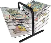 Art Drying Rack for Classroom,10 Shelves Drying Easel,Double-Sided Studio Art Training Rack,Suitable for Office File Storage Box