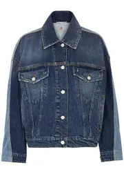 Stella Mccartney Panelled Denim Jacket - Blue Other - L (UK14 / L) L (UK14 / L)