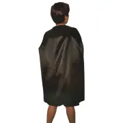 100cm MEDIUM CAPE Kids Childrens Party Costume Vampire Halloween Coat School Team - Black